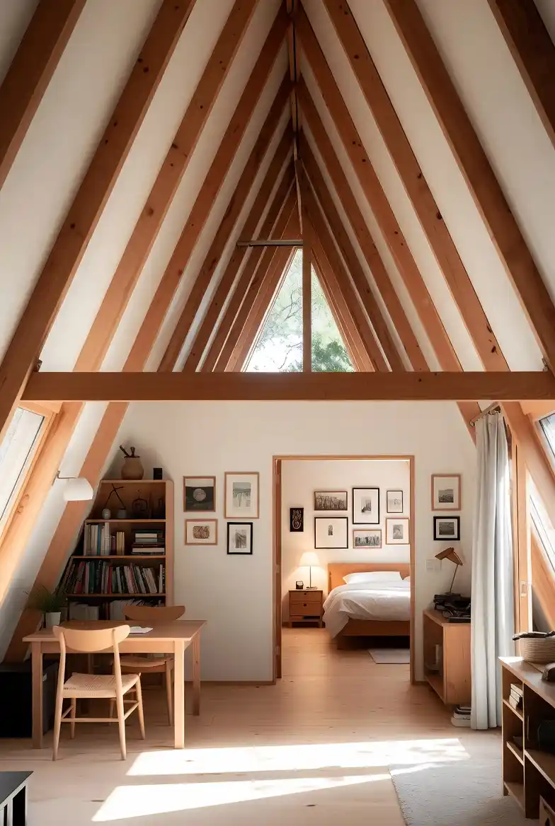 Natural Wood & White Gallery Suite – Achieving Quiet Balance in Open Layouts