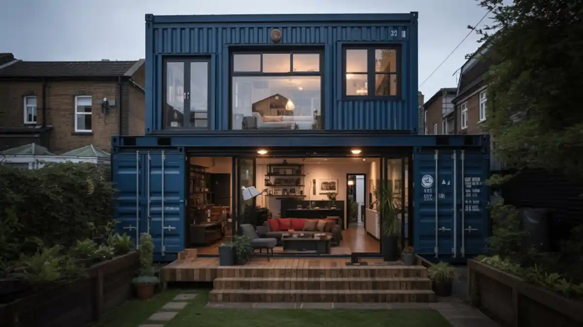 Nautical Charm – Dual Shipping Container Home with Cozy Vibes