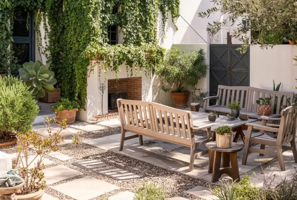 Old World Spanish Colonial Courtyard – The Side Yard as a Majestic Destination