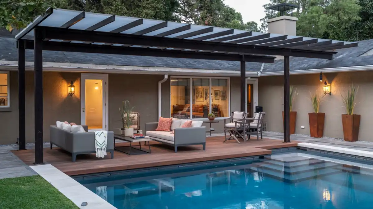 Pergola With Retractable Roof Ideas - Year-Round Outdoor Living Solved