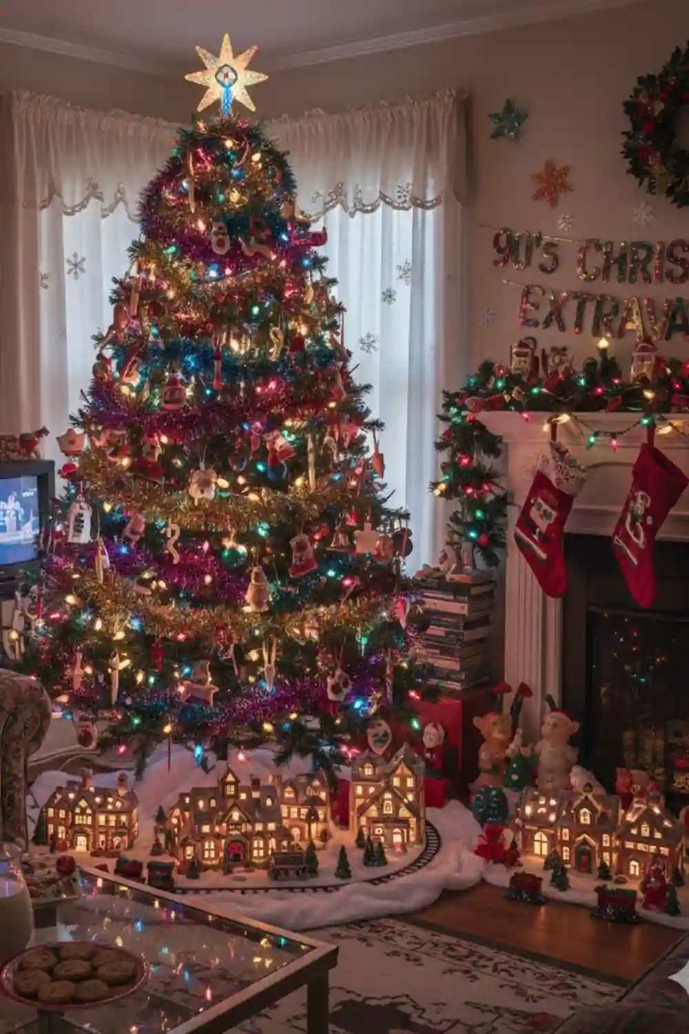 Retro Glitter and Miniature Villages - A 90s Christmas Homecoming