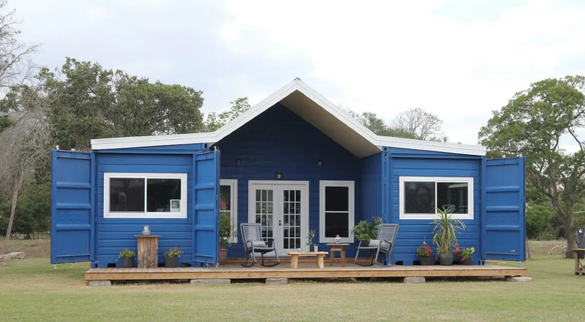 Royal Blue Farmhouse Hybrid - A Budget-Friendly Container Conversion Guide