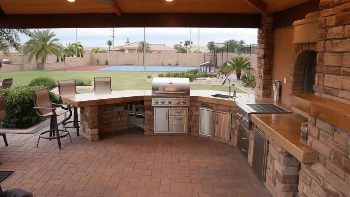 Rustic Stone & Concrete Bar