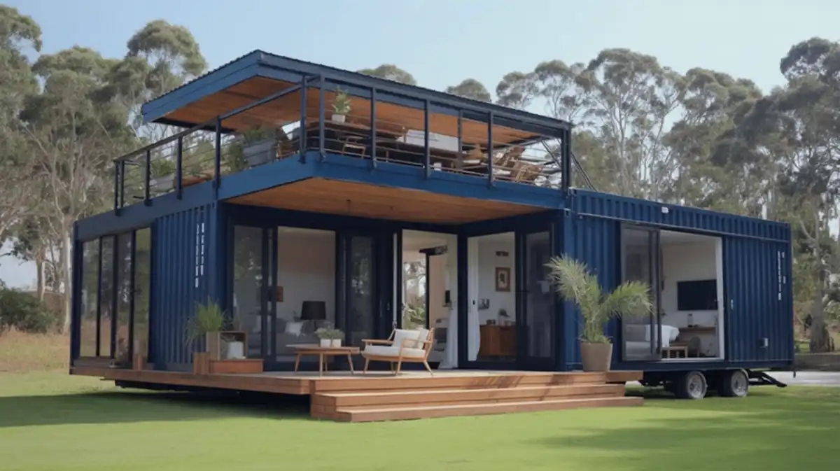 Sapphire Serenity – Compact Luxury Container Home with Elevated Views