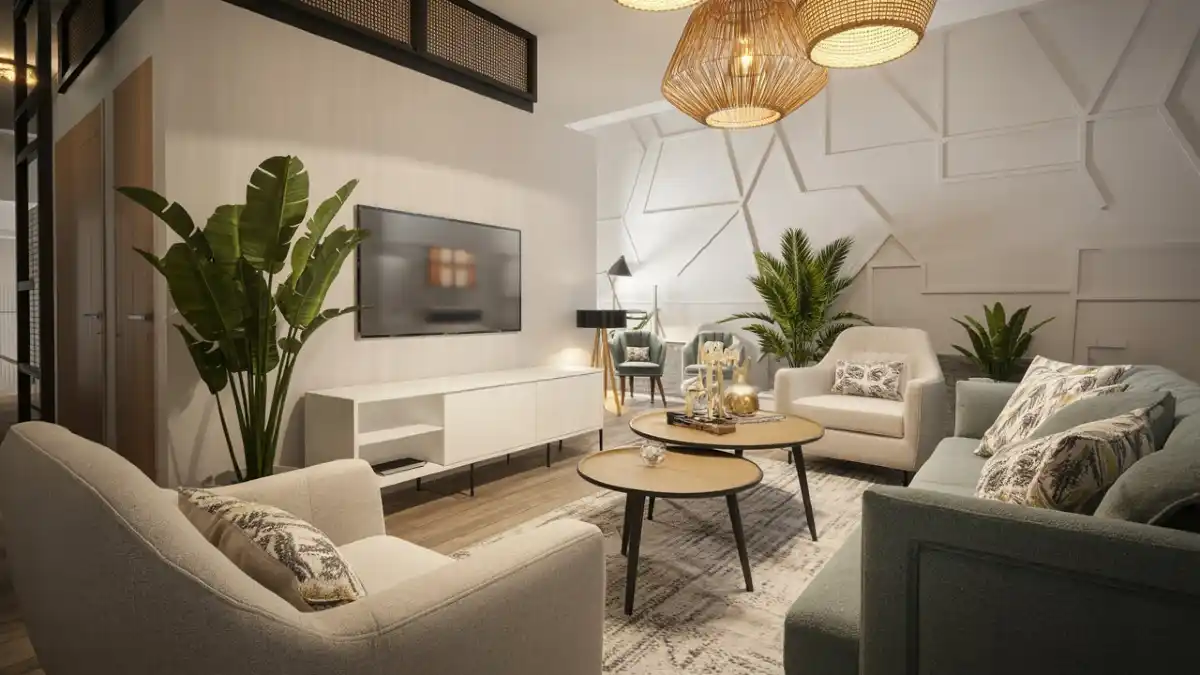 Scandi-Boho Dome Living Room – Efficient Layouts for Round Spaces