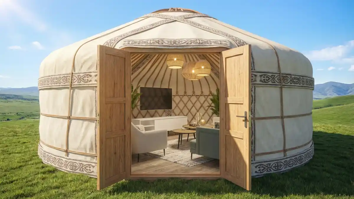 Scandi-Boho Dome Living Room – Efficient Layouts for Round Spaces