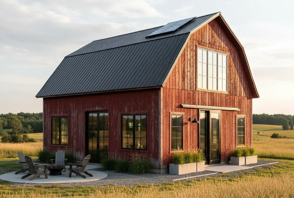 Scandi vs. Boho Vibe - Two Barn Personalities on One Budget