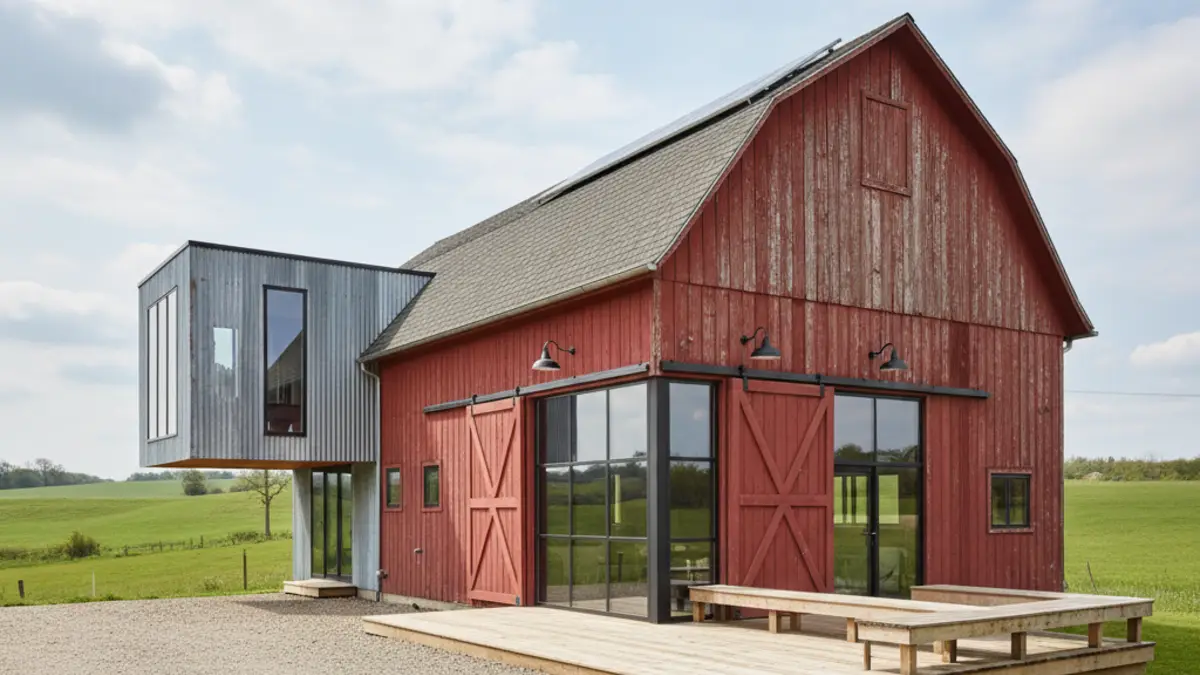 Scandinavian Whitewash & Built-In Bliss - Minimal Barn Living on a Budget