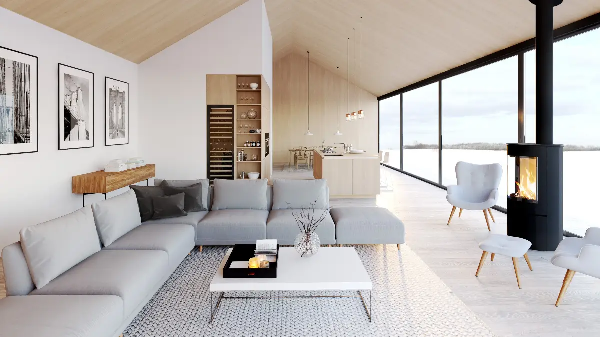Scandinavian Whitewash & Built-In Bliss - Minimal Barn Living on a Budget