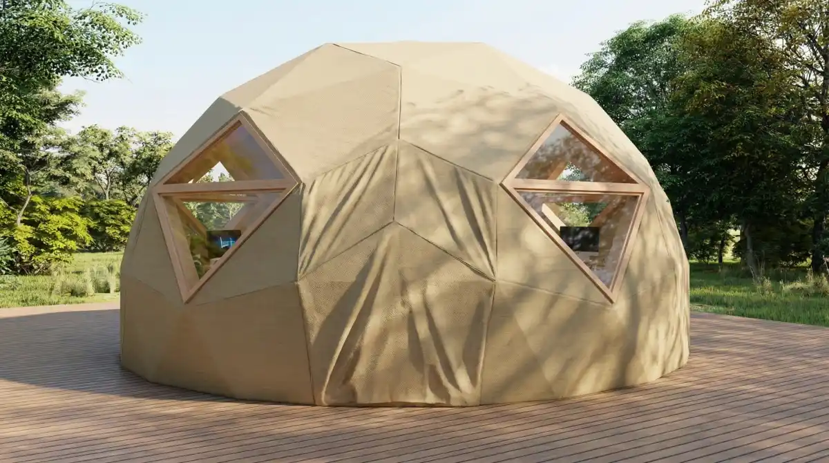 Sculpted Timber and Herringbone Studio – The Ultimate Geometric Work-Life Balance