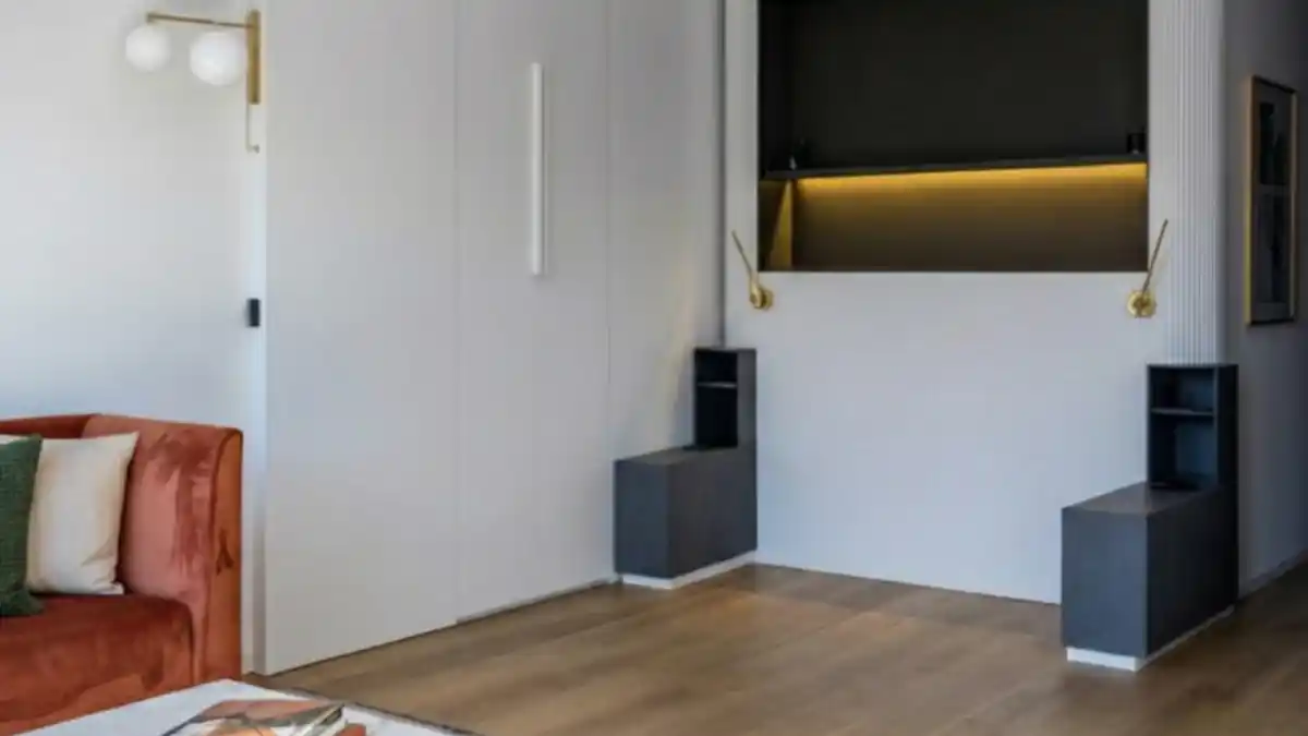 Sculptural White & Charcoal Floating Suite – The Levitating Sleep Revolution