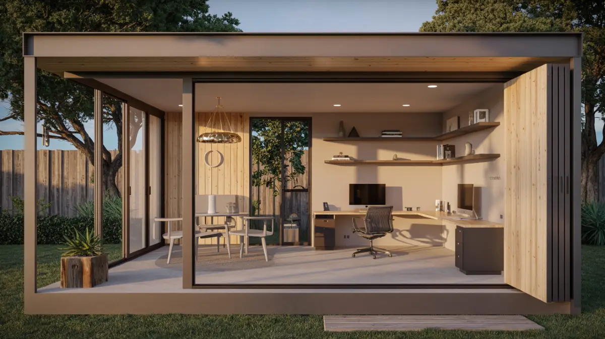 Sleek Modern Office Studio - A Tranquil Retreat in Your Backyard