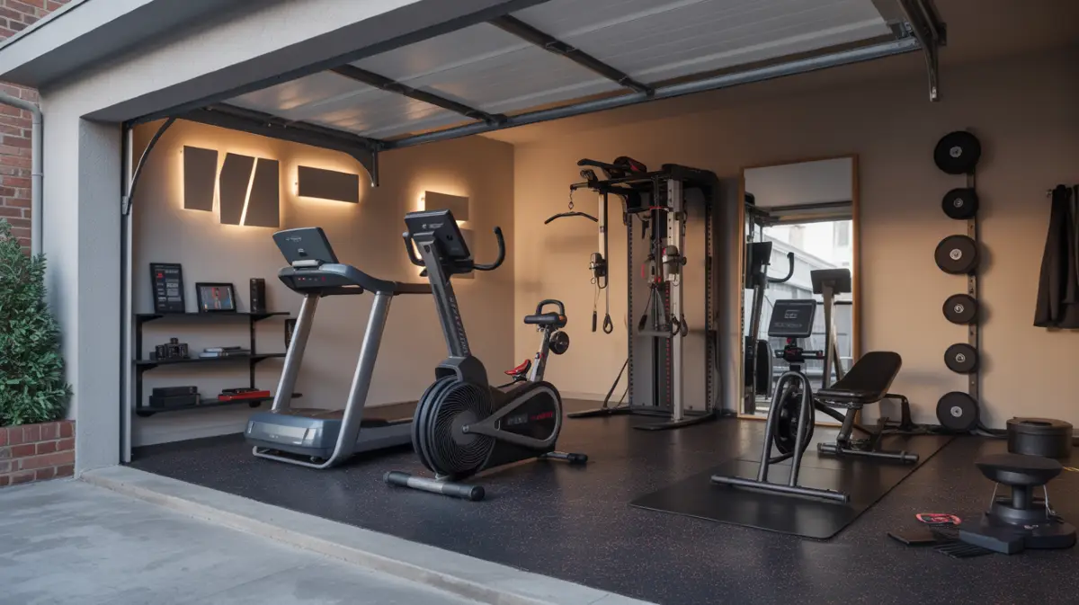 Smart Home Gym with Interactive Fitness Tech