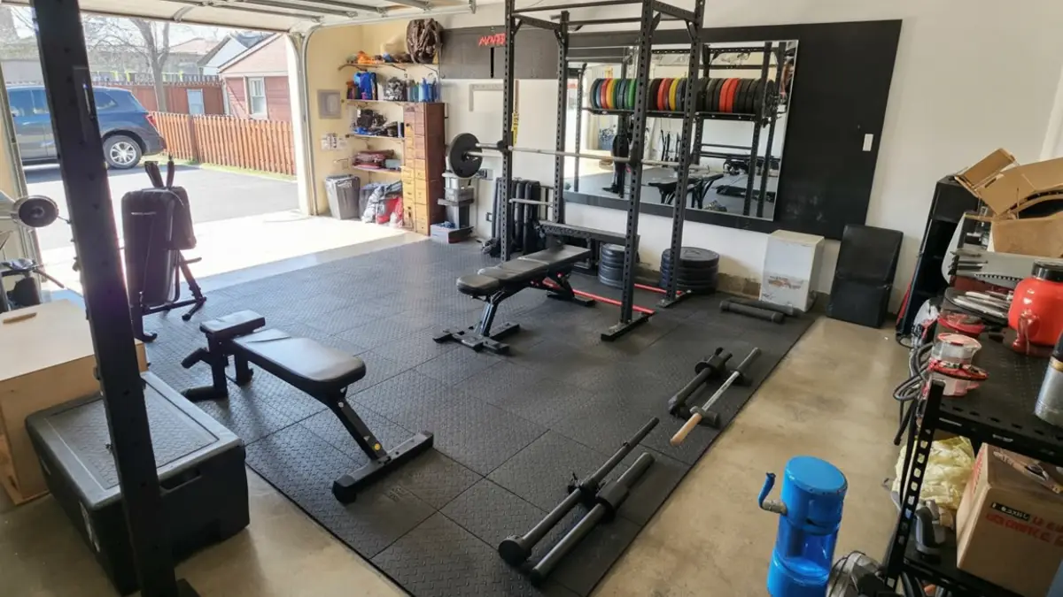 Sunlit Industrial Grit - A Realistic Garage Gym Reclamation