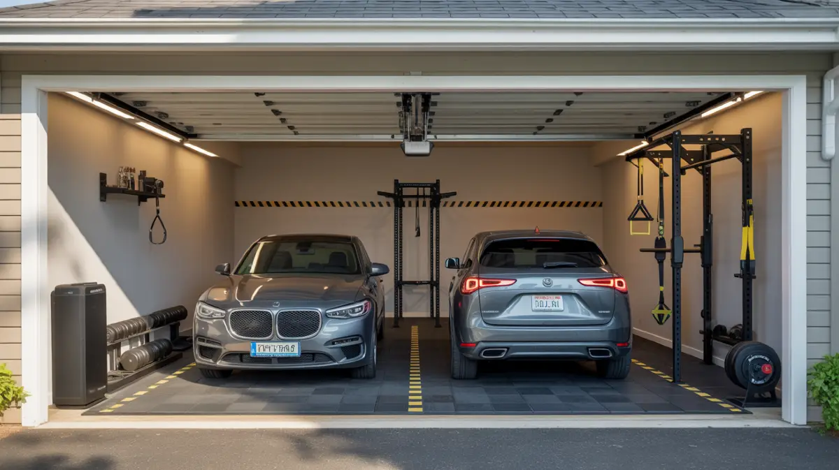 Track-Mounted Convertible Garage