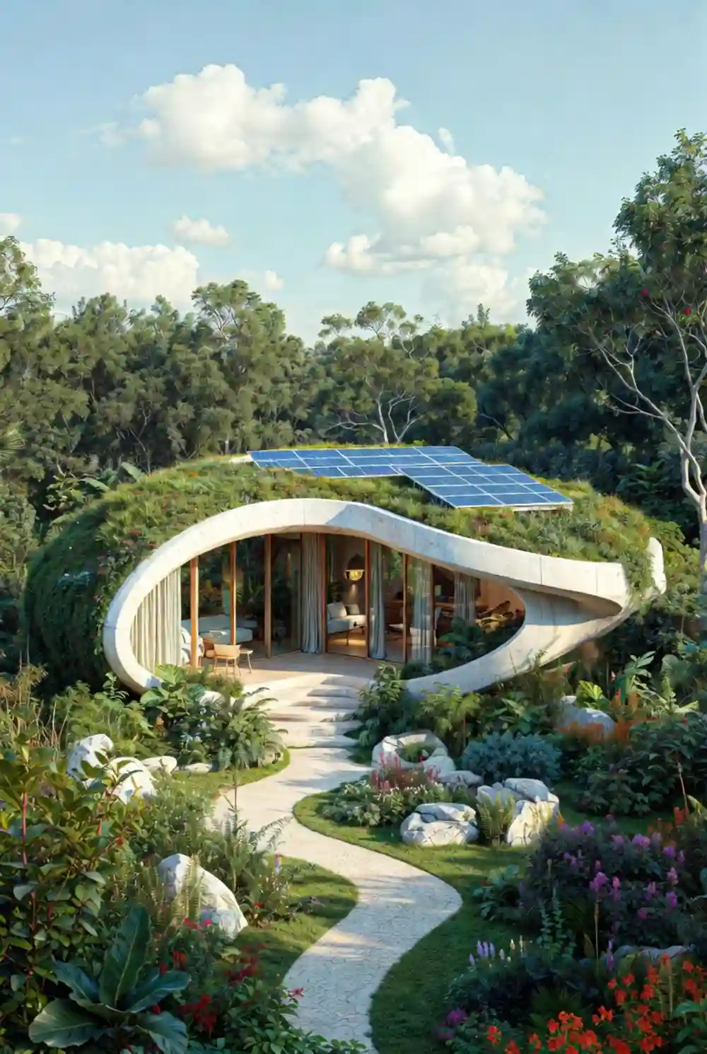 Undulating Concrete & Living Roof Habitat - A Blueprint for the Future of Sustainable