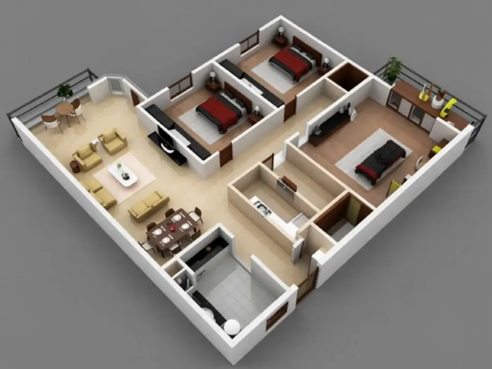 Urban Mocha Retreat – Two-Bedroom Tiny Home with Sleek City Comfort