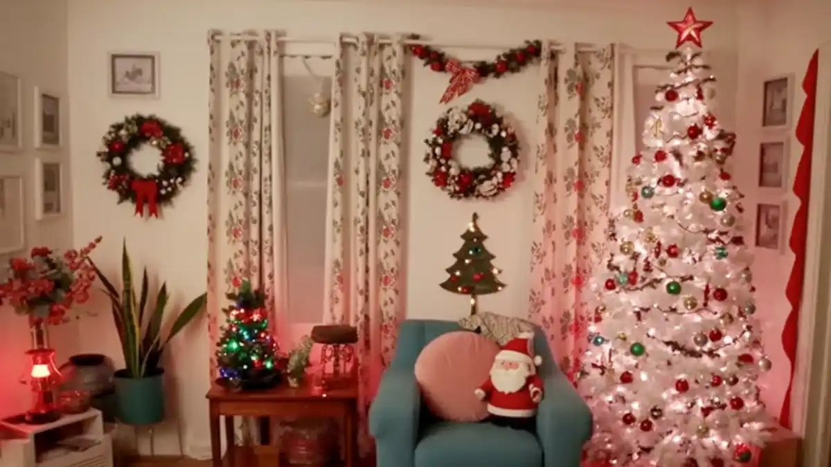 Vibrant 90s Christmas Wonderland - Colorful, Quirky, and Full of Cheer