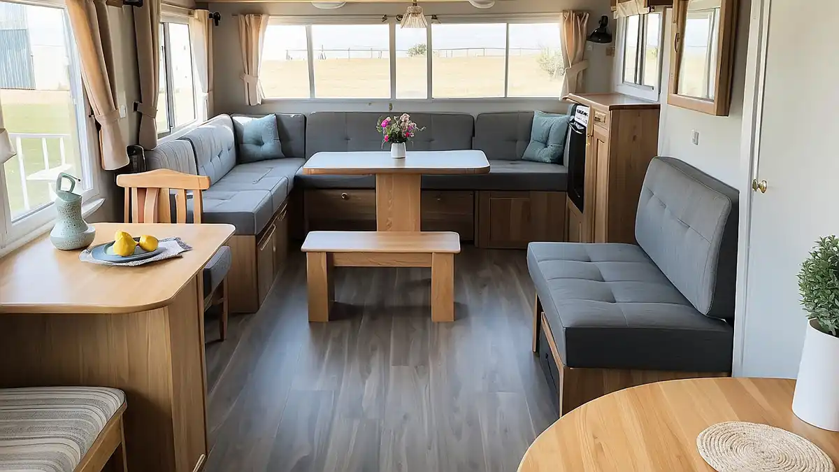 Vinyl Plank Flooring in Slide-Outs