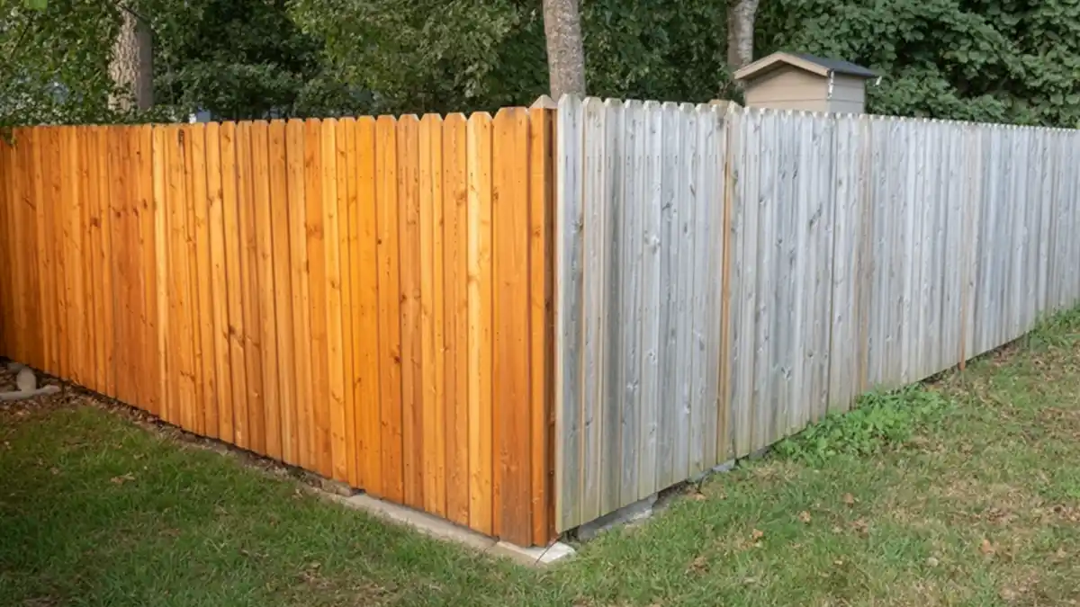 Vivid Amber Corner Transformation – Restoring the Glow to Weathered Wood