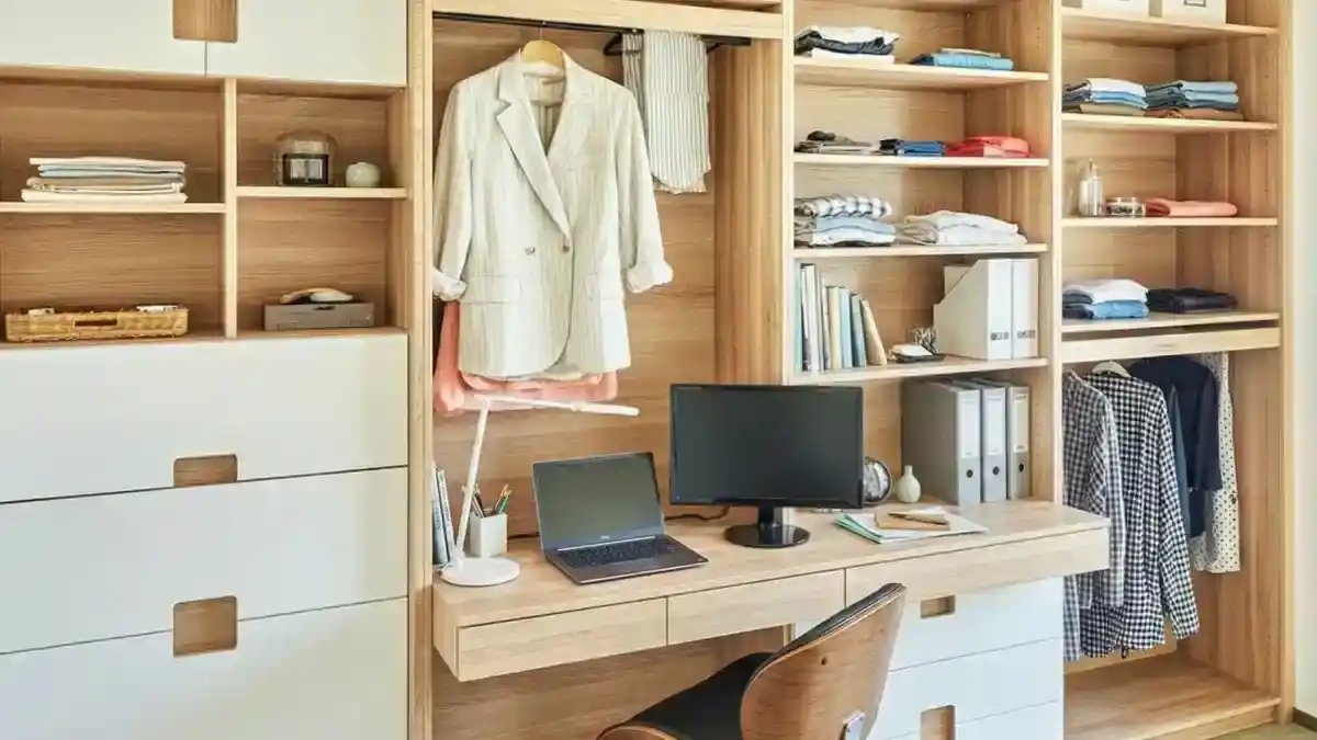16 "Cloffice" (Closet-Office) Makeovers – Turning Tiny Closets into ...