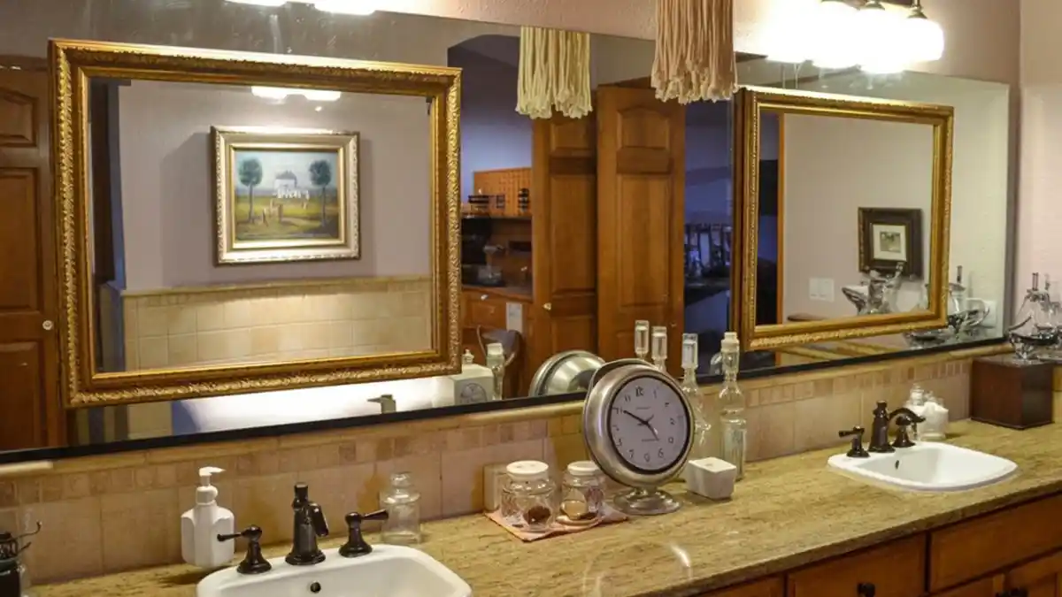 Antique Gold Layered Vanity – The Ultimate Frame-Within-A-Frame Hack