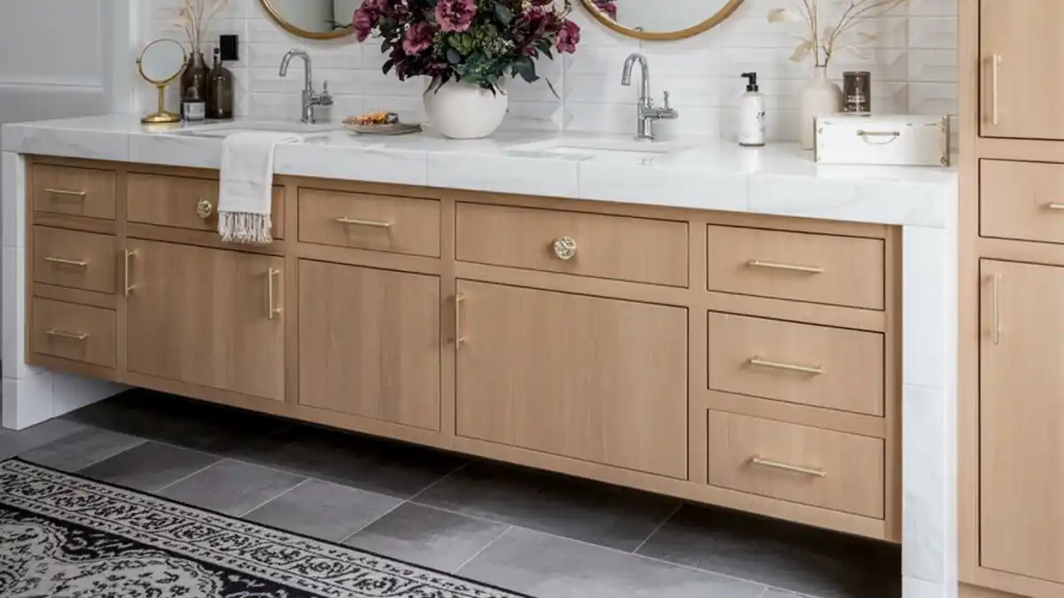 Bleached White Oak Sanctuary – A Natural Twist on Vanity Makeovers