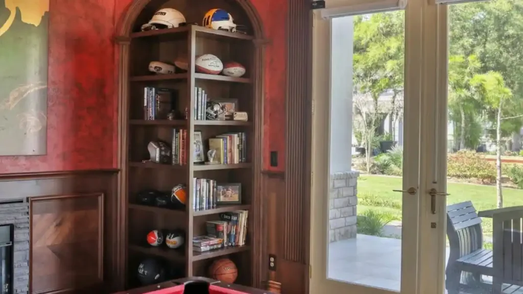 Crimson Velvet & Dark Wood "Speakeasy" – The Secret Passage Game Room