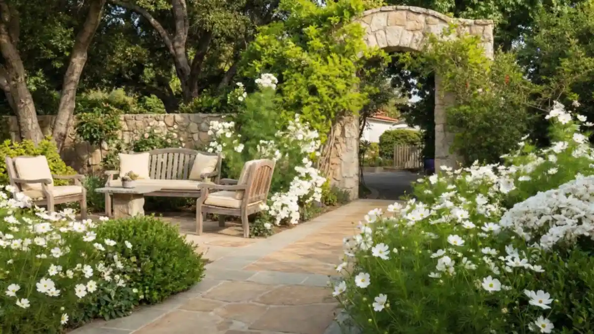 Floating Cosmos Clouds - Grounding the Night with Airy Blooms