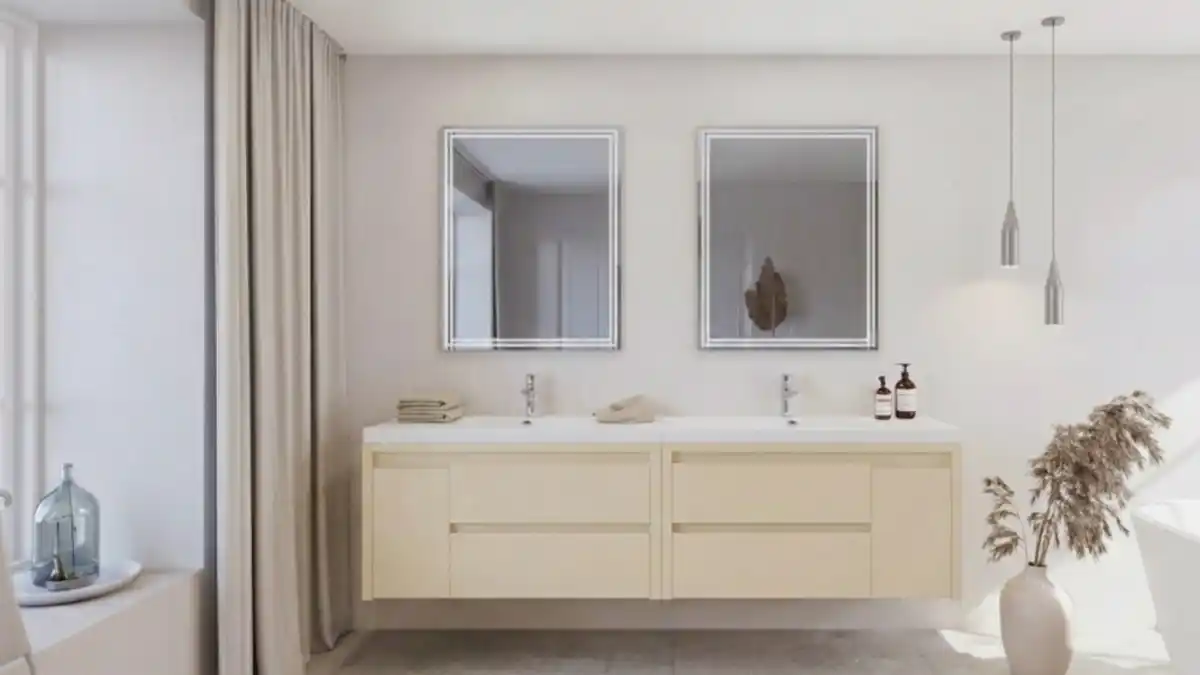 Japandi Driftwood Floating Vanity – Lightening the Mood in Bathroom Renovations