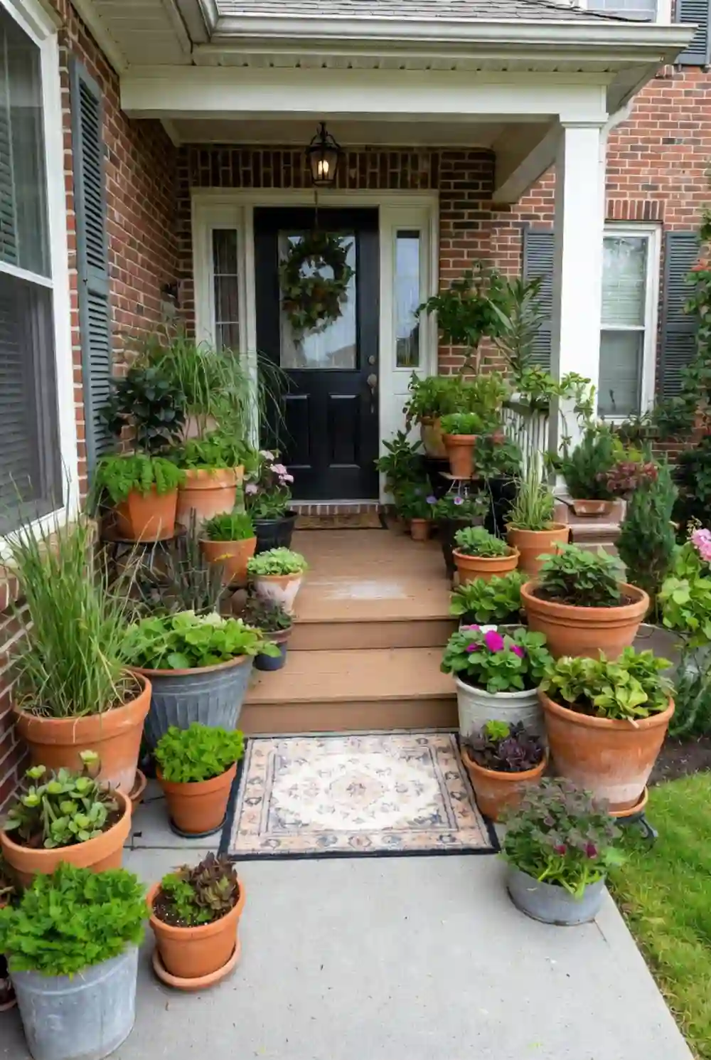 Lush Terracotta Tunnel – Maximalist Container Garden Styling