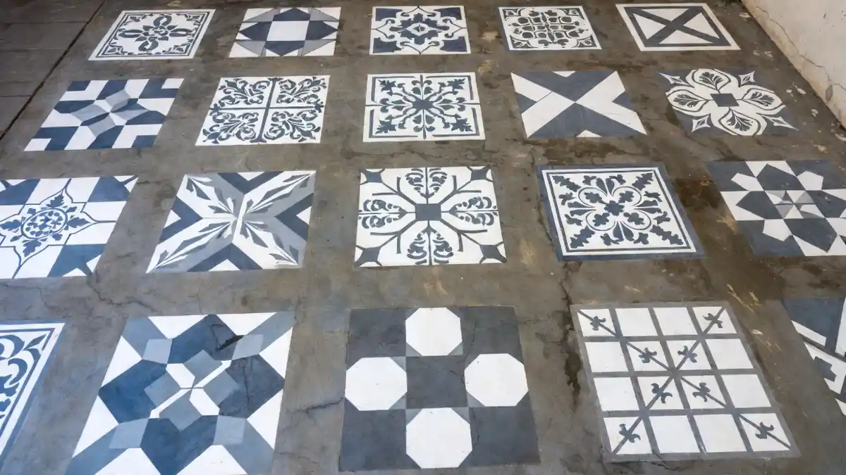 Mediterranean Patchwork Faux-Tile Patio – A Concrete Stenciling Transformation