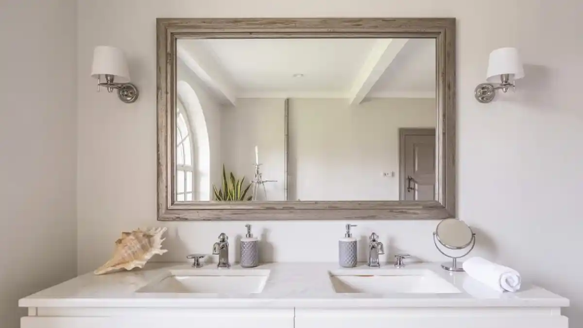 Metallic Minimalism Bathroom – Adding Dimension with Textured Silver