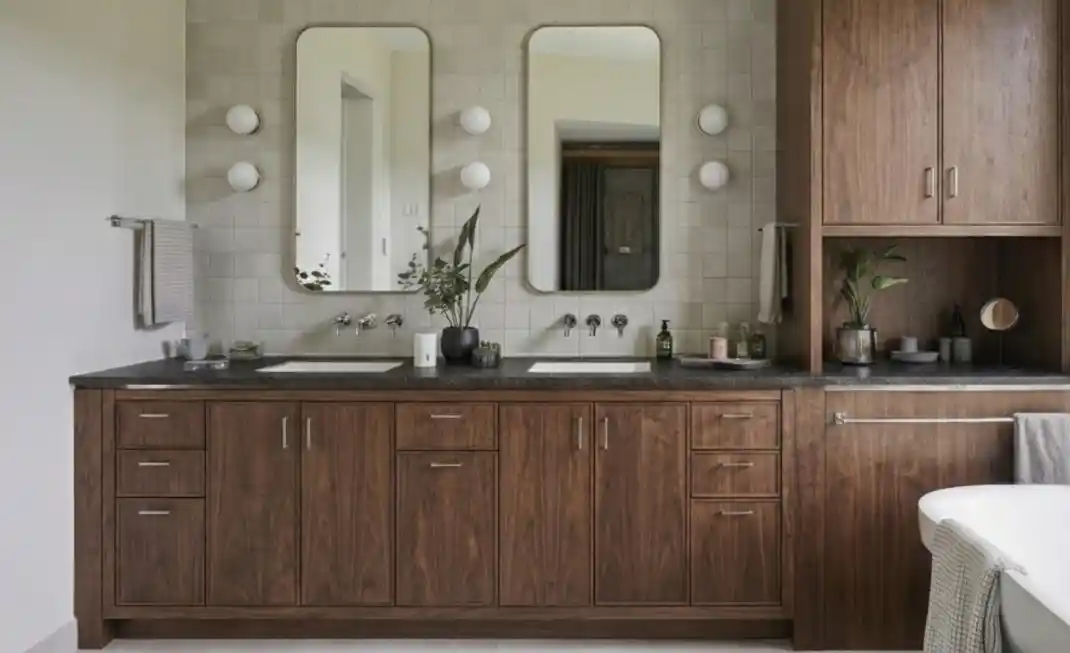 Organic Scandi-Spa Bathroom – A Natural Reset for Heavy Oak