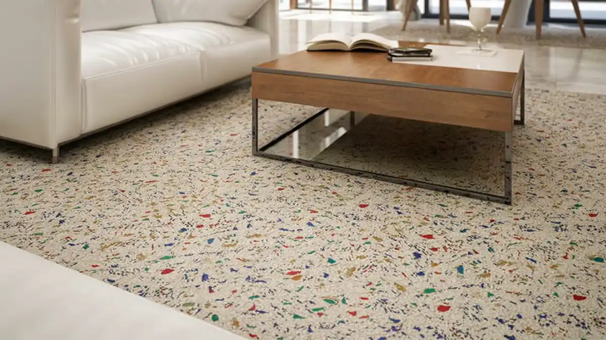 Playful Confetti Cream Living Room Rug – Softening the Terrazzo Trend Underfoot