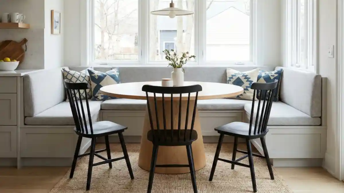 Scandi-Farmhouse Serenity Nook – Maximizing Corners with Light and Texture