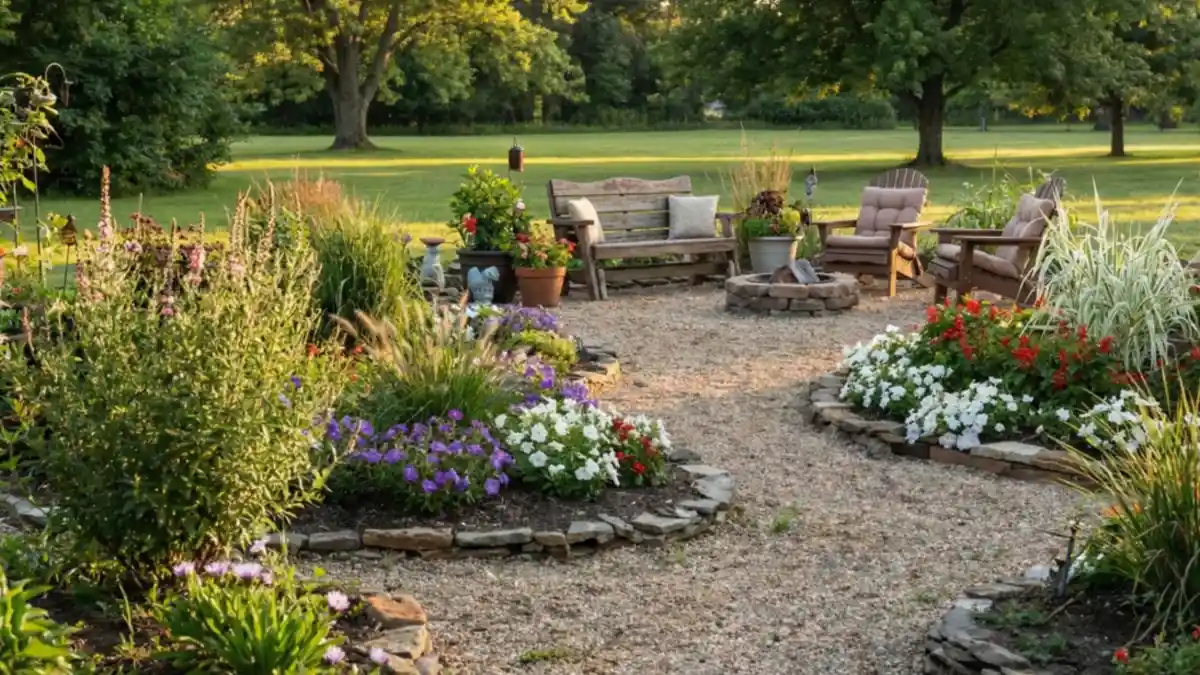 Silvery Grasses and Snowy Blooms Pathway – A Textural Moon Garden Retreat
