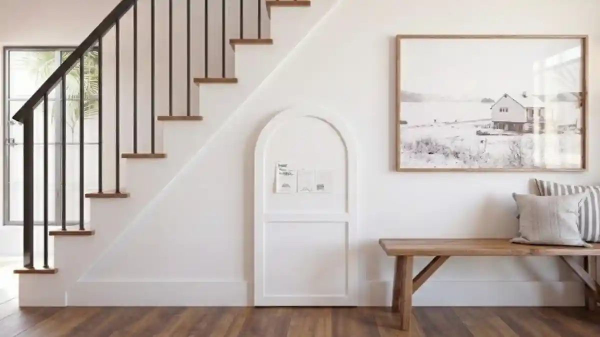 Whimsical Starry Night Play Nook – Utilizing Dead Space Under Stairs