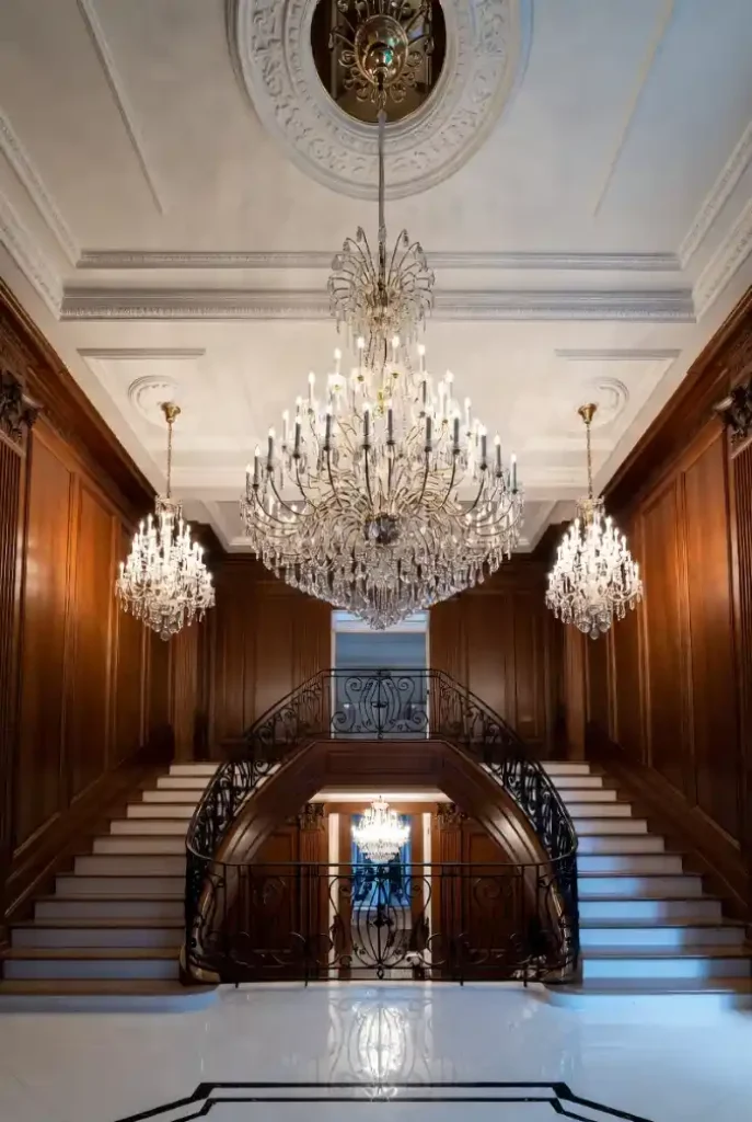 Mahogany Elegance and Crystal Cascades — A Symmetry of Grandeur