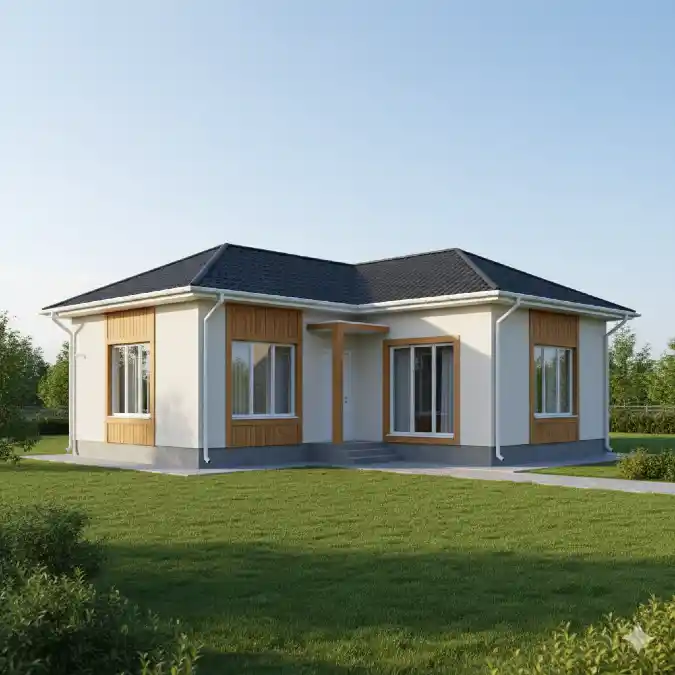 Navy Blue Accent Modern Square Layout — 20 Three Bedroom House Plans With Smart Flow