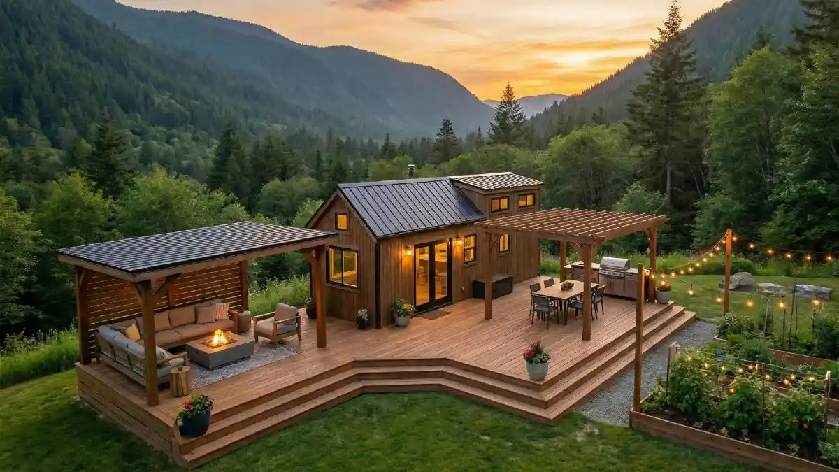 15 Tiny Home Outdoor Living Spaces That Double Your Square Footage