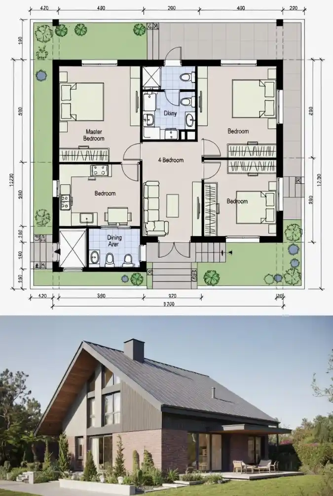 A-Frame Modernity Meets Functional Flow - 4 Bedroom Architectural Gem