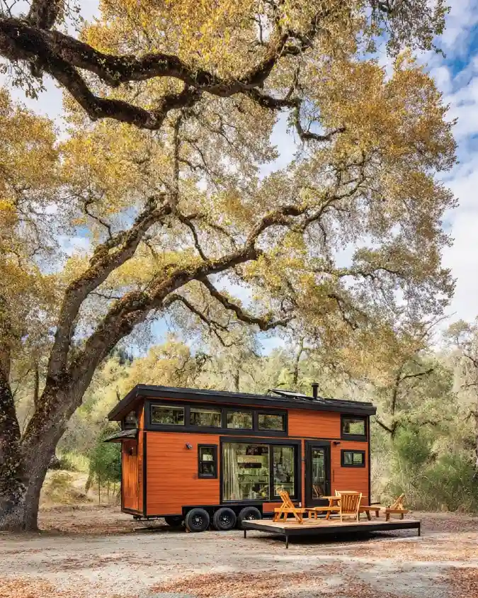 Burnt Orange Woodland Retreat - A Masterclass in High-End Mobility