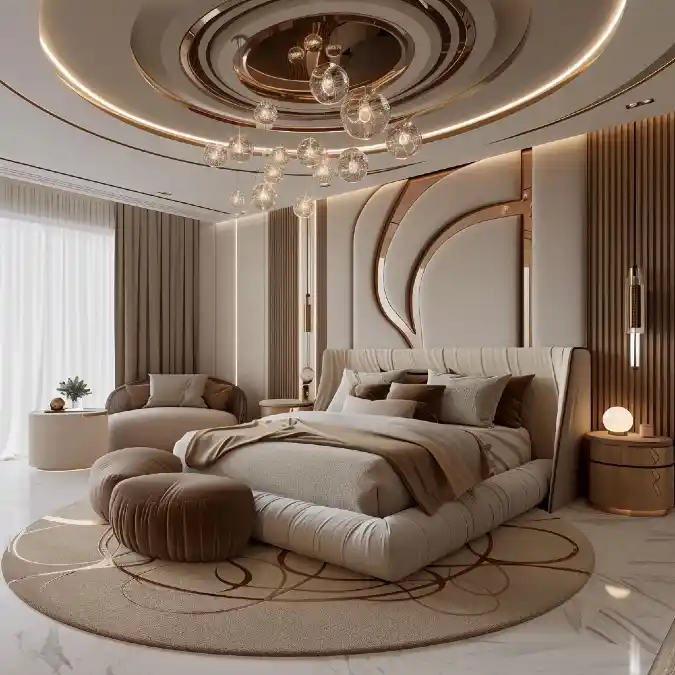 Champagne Curves and Gilded Halos A Masterclass in Modern Luxury