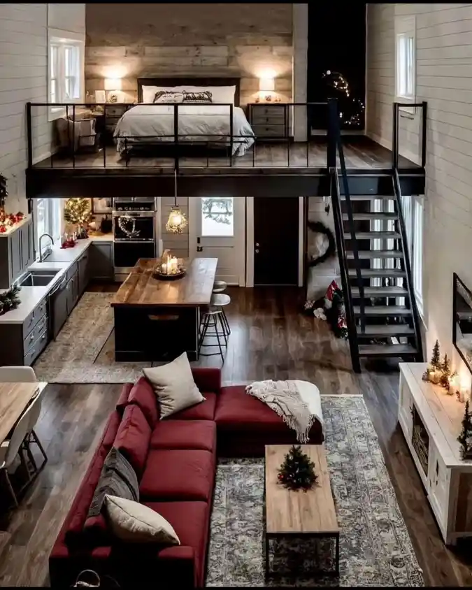 Crimson & Cedar Loft Sanctuary – Tiny Home Living with Grand Character