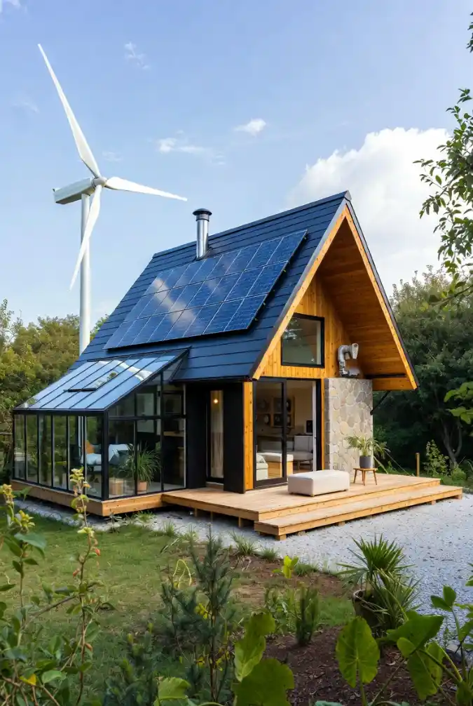 Emerald and Timber Eco-Haven — Tiny Home Built for Energy Independence