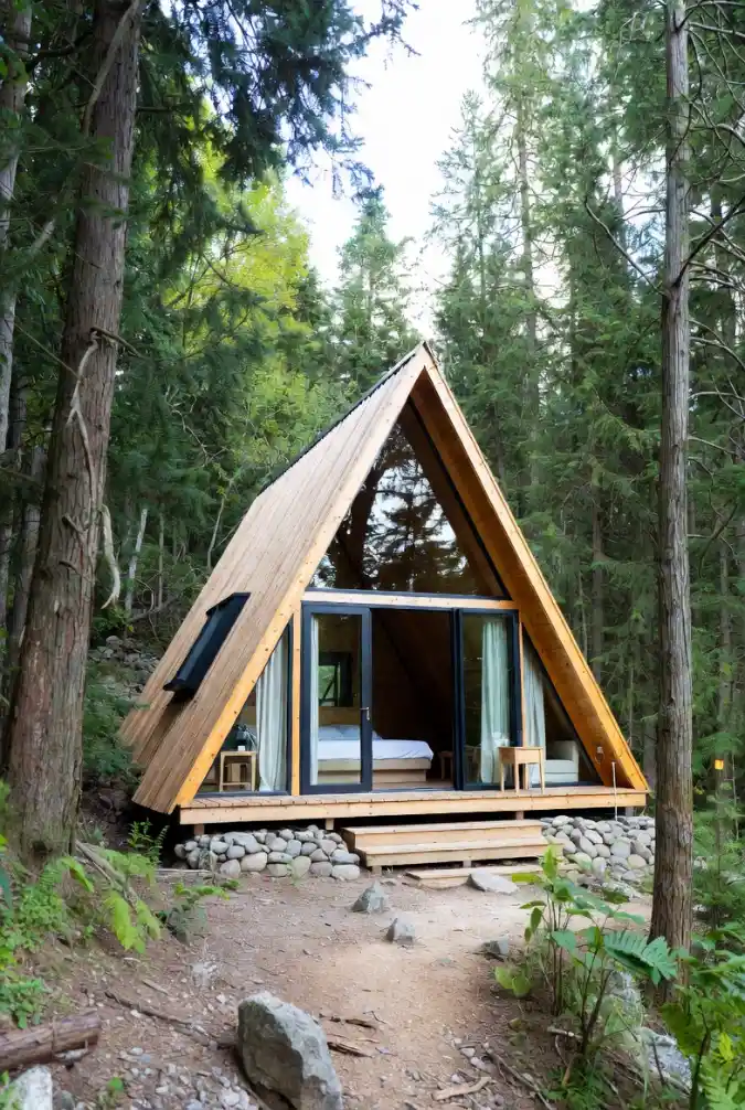 Forest Floor A-Frame Sanctuary - Weekend Escape with a Modern Edge