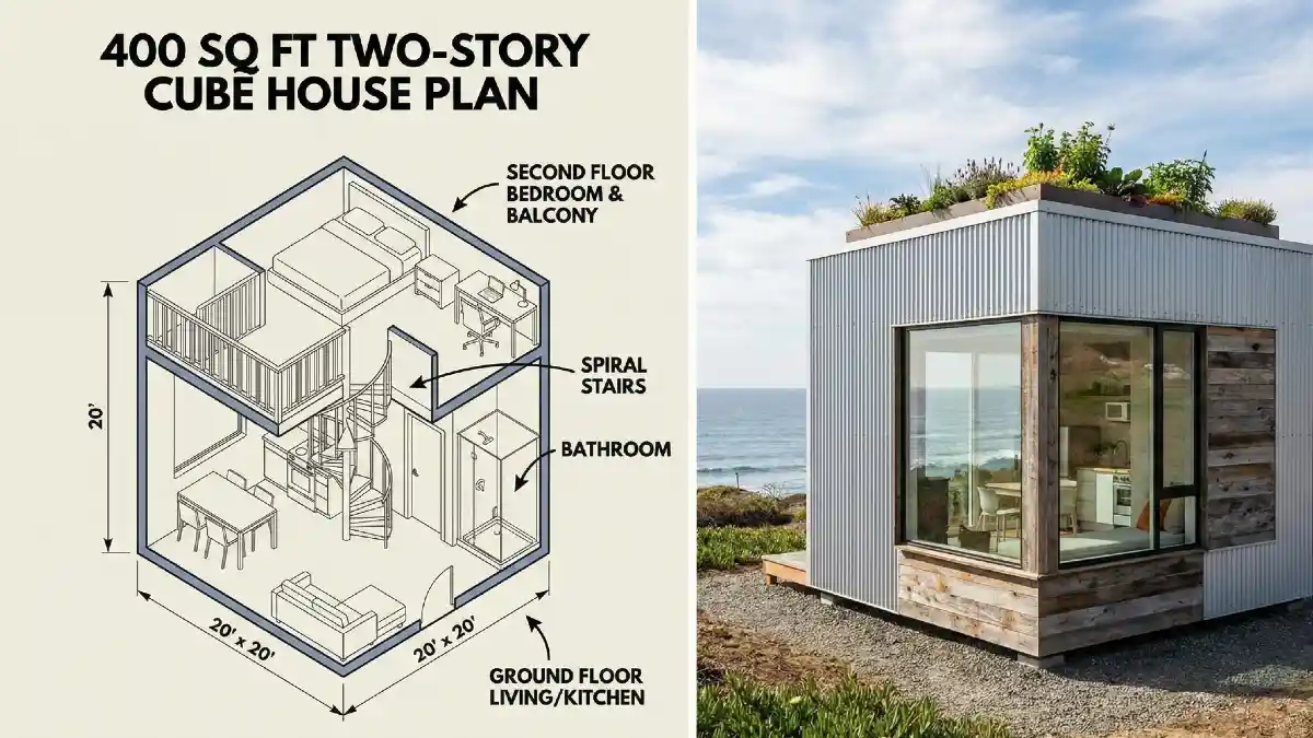 Industrial Eco-Cube A Vertical Masterclass in Tiny Living