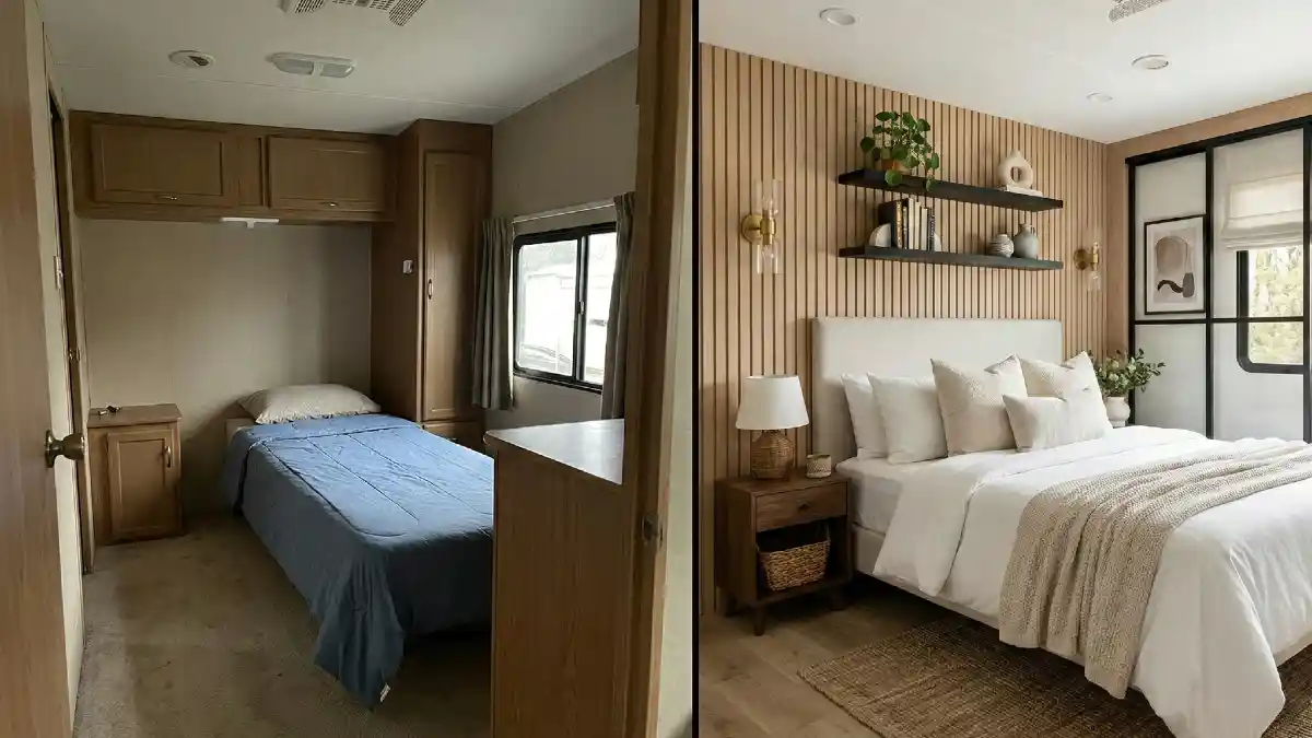 Japandi Slat-Wall Sanctuary A Texture-Rich Master Suite Transformation