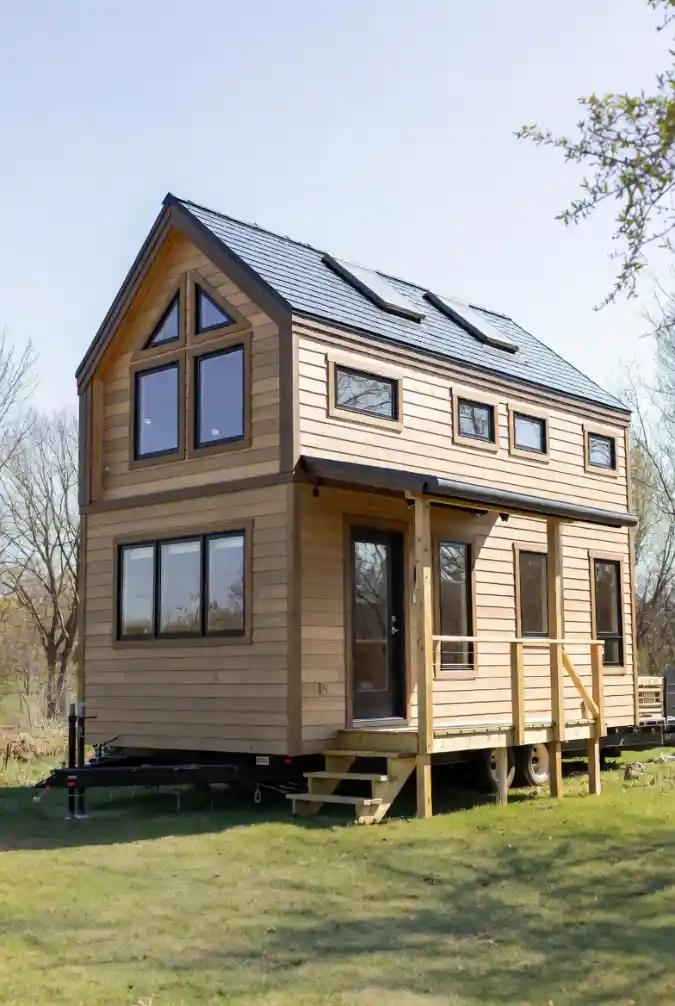 Lofted Timber Retreat - Tiny Living with a Grand Perspective